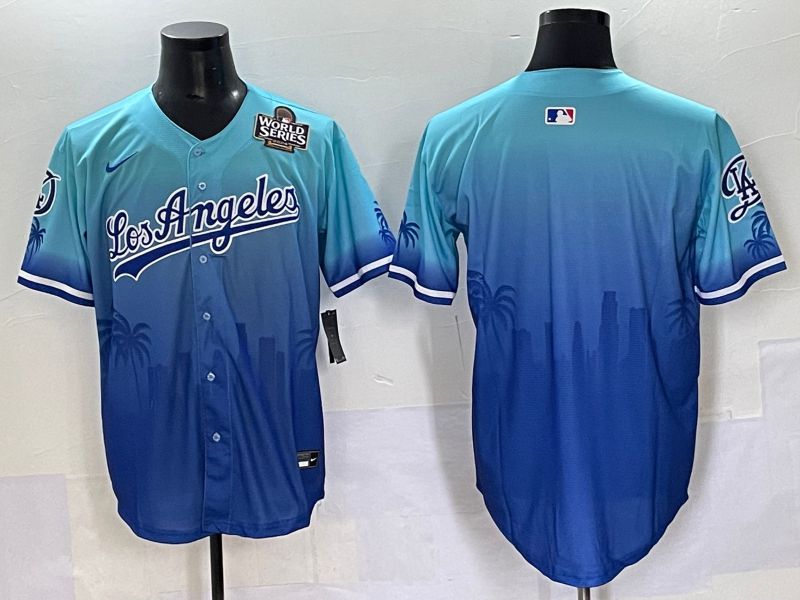 Men 2025 Los Angeles Dodgers Blank Blue Game Nike MLB Jersey style 6264